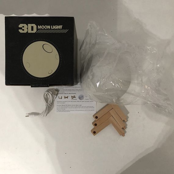 Нічник 3д світильник Moon Lamp 18 см, Ночники 3d lamp, Проекційний 3d NH-480 світильник нічник | Зображення 1