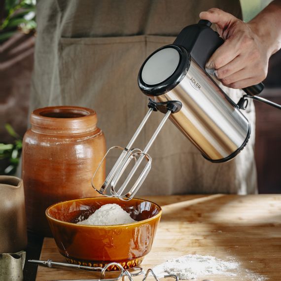 Миксер ручной Adler AD 4232, кухонный миксер 900 Вт, 5 скоростей, Turbo, насадки для теста и крема | Зображення 4