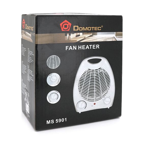 Тепловентилятор спіральний MS-5901, 2000 Вт, 3 режими Cold air/1000/2000Вт, Box | Зображення 1