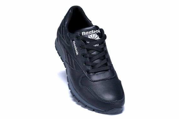 шкіряні кросівки Reebok чорні | Зображення 1