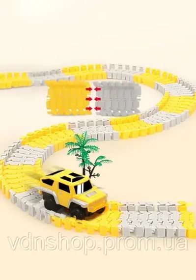 Автомобільний трек Дорожні роботи, 333 деталі, машинка на батарейці | Зображення 2