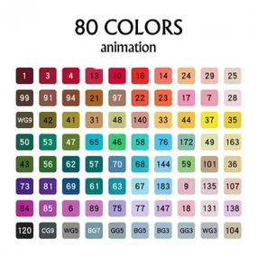 Маркери для дизайнерів 80 шт, Маркери спиртові, Набір маркерів sketch, Набір маркерів JC-133 в чохлі