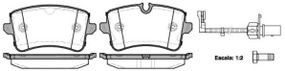 Колодка гальм. диск. AUDI A6 2.0-3.0 2011-,A8 2.0-6.3 09- задн. (вир-во REMSA) REMSA 134310 на AUDI A7 Sportback (4GA, 4GF)