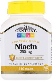Ниацин Niacin 250 mg 110 Tablets