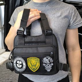 Тактична сумка несесер, Сумка нагрудна водонепроникна Чоловіча тактична з кордури VJ-87