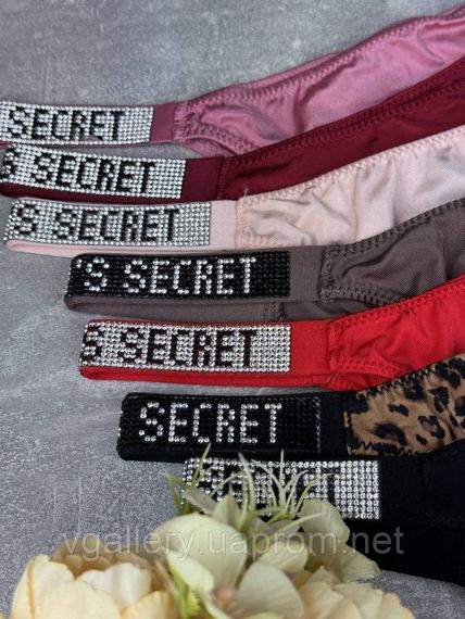 Стринги Victoria's Secret стрази з мереживом , жіночі стрінги Вікторія Сикрет, стрінги Вікторія Сикрет | Зображення 1