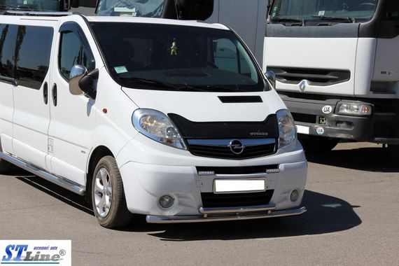 Передній захист ST014/2 (нерж.) для Nissan Primastar 2002-2014рр | Зображення 1