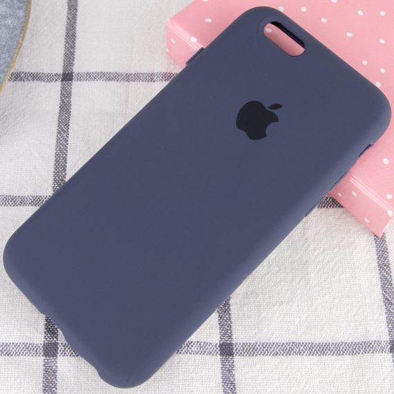 Чехол Silicone Case Full Protective (AA) для Apple iPhone 6/6s (4.7") Темно-синий / Midnight blue | Зображення 1