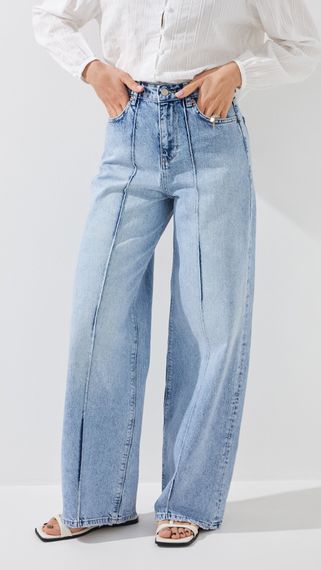 Джинси Baggy жіночі GENUA G01107-0022 40 Блакитний shop (2000999532764)