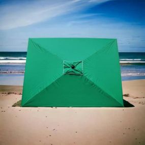 Зонт пляжный 2*3 м со светоотражающим покрытием Зеленый