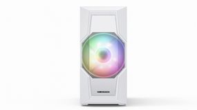 Корпус 2E GAMING TURBO (G2057W) MidT, 2xUSB2.0,1xUSB3.0, 1x200+3x120ARGB, стекло (бок.пан.),без БП,белый (2E-G2057W)