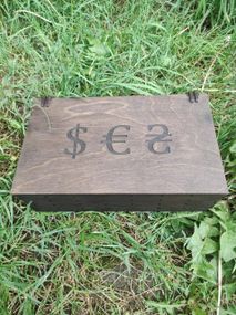 Дерев'яна коробка скринька для грошей сімейний бюджет Органайзер для сімейного бюджету