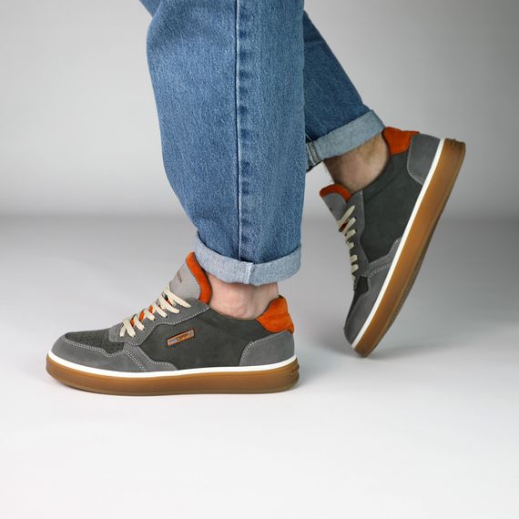 Кеди чоловічі нубук 591350 Сірі 40 41 42 43 44 45 | Зображення 9