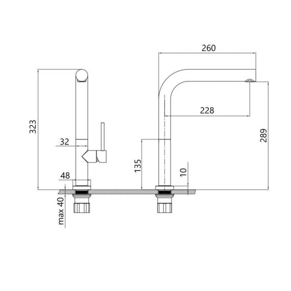 Змішувач для кухні Qtap Zdenek QTZDN9032103FC Brushed Nickel PVD | Зображення 1
