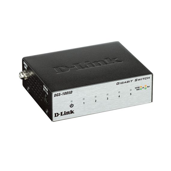 Коммутатор D-Link DGS-1005D 5xGE, Неуправляемый (DGS-1005D) | Зображення 1