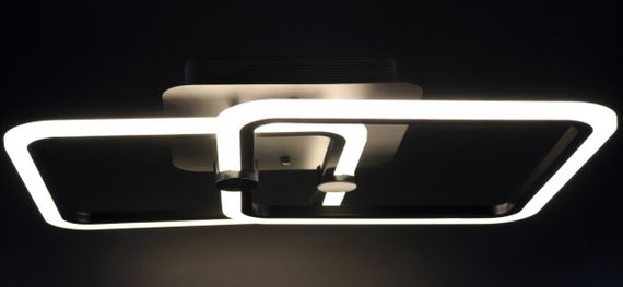 Люстра світлодіодна стельова LED світильник для квартири на стелю лед з пультом 25766 Чорний 10х41х63 см. | Зображення 2