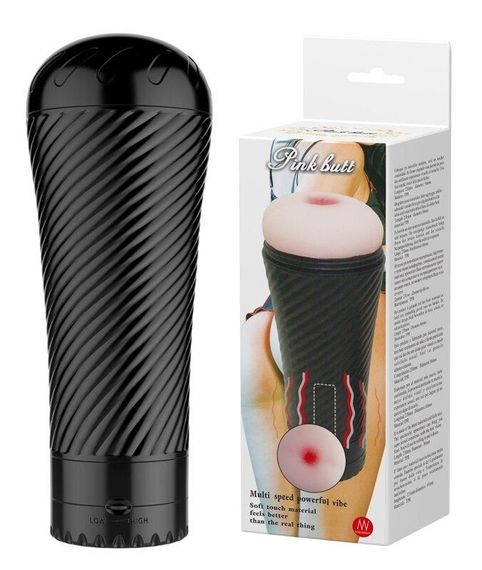Мастурбатор анус з вібрацією-Pink Butt, BM-00900T31Z-2 Sex Aura | Зображення 1