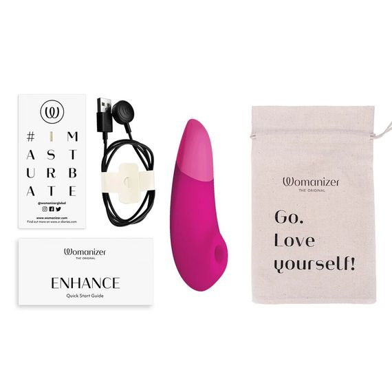 Вакуумний кліторальний стимулятор Womanizer Enhance Pink | Зображення 7