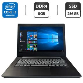 Ноутбук Lenovo V330-14IKB 81B0 / 14" (1920x1080) IPS / Intel Core i5-8250U (4 (8) ядра по 1.6 - 3.4 GHz) / 8 GB DDR4 / 256 GB SSD / Intel UHD Graphics 620 / WebCam б/у