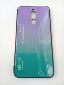 TPU Glass чохол Gradient Hello для Xiaomi Redmi 8 фіолетовий