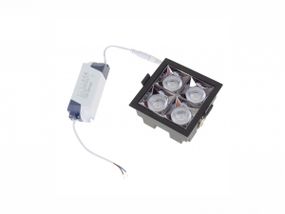 Светильник точечный LED HDL-DT 203/5*4W NW BK