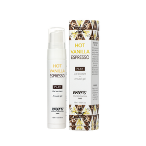 Стимулювальний гель EXSENS Kissable Hot Vanilla Espresso 15мл можна для поцілунків, охолоджувальний