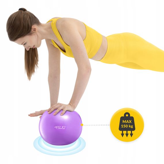 М'яч для пілатесу, йоги, реабілітації 4FIZJO 22 см Violet (P-5905973404860) | Зображення 2