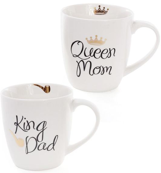 Кружка порцелянова "Моя королівська сім'я" 520мл ( "King Dad"&"Queen Mom")