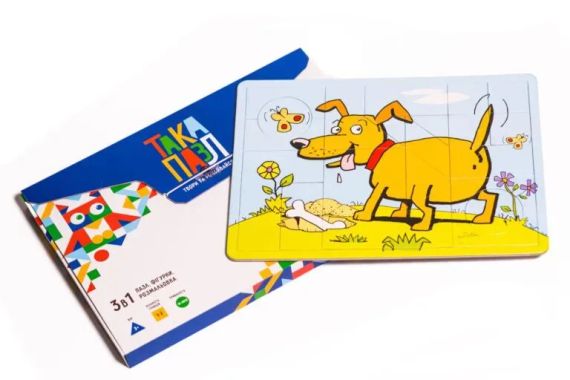 Така Пазл 3 в 1 “Песик” | Зображення 1