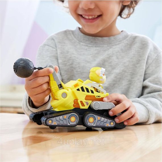 Щенячий Патруль Мегакіно Бульдозер та фігурка Кремеза Paw Patrol Rubble Mighty Movie Bulldozer | Зображення 5