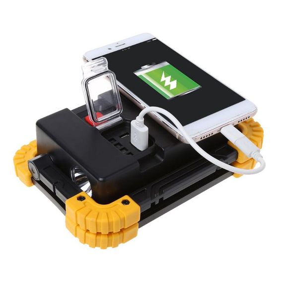 Светодиодный прожектор-фонарь с повербанком, 20Вт, LL-802 / Аккумуляторный фонарь с USB / Переносной | Зображення 5