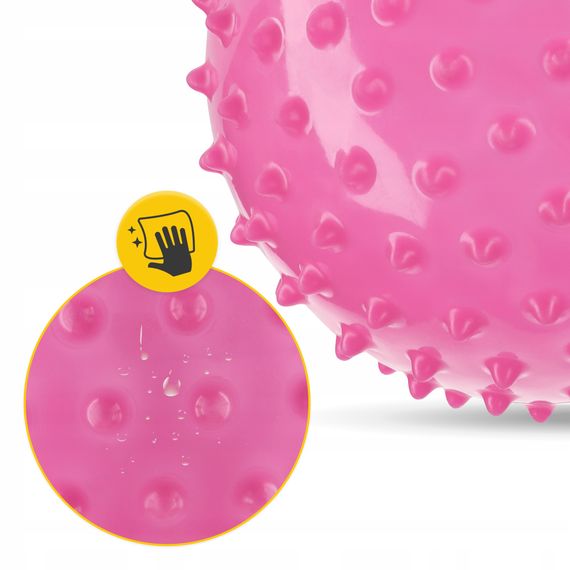 М'яч для пілатесу, йоги, реабілітації 4FIZJO 20 см (масажний) Pink (P-5905973402347) | Зображення 4