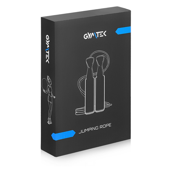 Скакалка Gymtek швидкісна чорна | Зображення 3