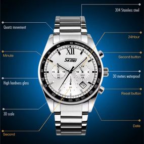 Оригінальні чоловічі годинники SKMEI, Повсякденні кварцові наручні чоловічі годинники SU-97