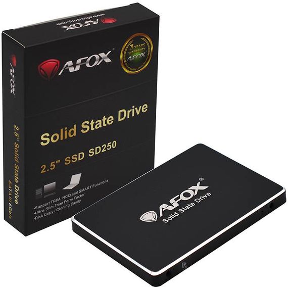 SSD 256Gb AFox 2.5" SATA III 3D NAND, Retail | Зображення 3