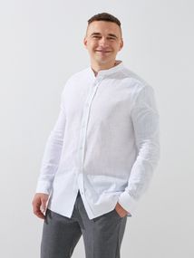 Сорочка однотонна чоловіча GENUA G01218-0010 XL Білий shop (2000999520648)