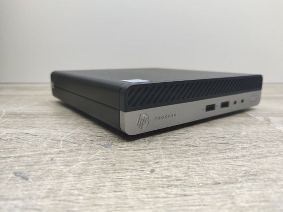 Неттоп HP EliteDesk 400 G3 Desktop Mini USFF / Intel Core i5-7500T (4 ядра по 2.7 - 3.3 GHz) / 8 GB DDR4 / 240 GB SSD / Intel UHD Graphics 630 / Блок питания б/у | Зображення 2