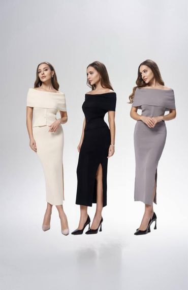 Женский костюм двойка Charm цвет серый M-L | Зображення 2