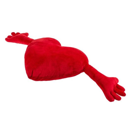 Мягкая игрушка сердце Red plush heart with arms 70 cm sexstyle | Зображення 2