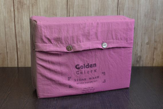 Постільна білизна Golden Colors Stonewashed 200 х 220 см Purple (перероблена бавовна) | Зображення 2