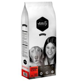 Корм Amity Chicken & Rice сухой с курицей для взрослых собак всех пород 3 кг