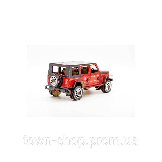 Деревянный 3D конструктор "Джип Wrangler" Арт-25162, 162 детали | Зображення 3