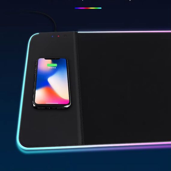 Ігрова поверхня (килимок) STAND JD-S60 з БЗП 15W LED+RGB (800*300*6mm) Black | Зображення 2