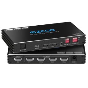 4K 120 Гц HDMI 2.1 спліттер 1X4 аудіо екстрактор VRR ALLM HDCP2.3 HDR10+ SPDIF оптичний 5.1CH аудіо EDID масштабатор 4K 1080P HDMI спліттер 8K 1 ВХІД 4 ВИХОДИ (EZ-SP14HA21)