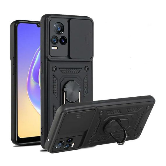 Чохол Defender з захистом камери для Vivo Y31 колір Чоний | Зображення 1