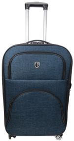 Середня тканинна валіза на колесах 67L Gedox, Туреччина синій