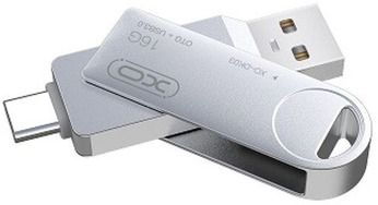 USB флеш-накопичувач з подвійним інтерфейсом USB 3.0 та Type-C XO DK03 32GB (37755-01_259)