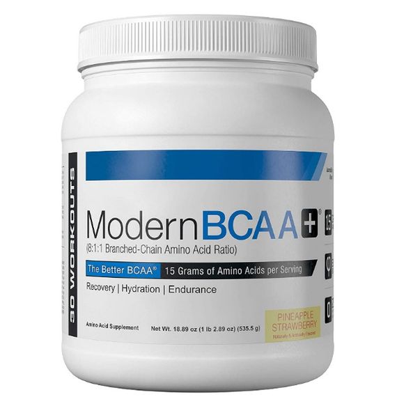 Амінокислота BCAA для спорту Modern Sports Nutrition BCAA+ 535 g /30 servings/ Strawberry Pineapple