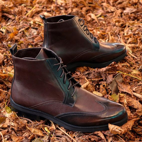 Демісезонні черевики коричневого кольору 41 розмір | Зображення 1