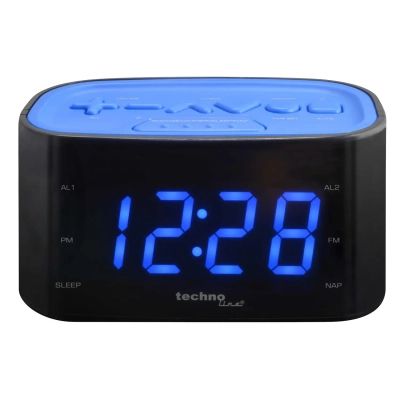Настольные часы Technoline WT465 с радио Black/Blue (WT465 blaue) (DAS302337) | Зображення 1